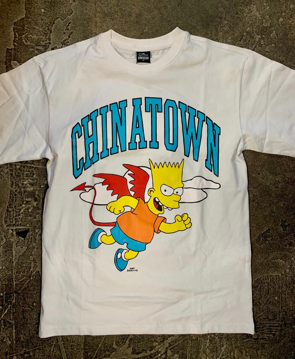 CHINATOWN MARKET X THE SIMPSONS DEVIL ARC T-SHIRT - WHITE