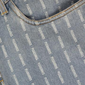 PLEASURES IMPACT PINSTRIPE DENIM - BLUE