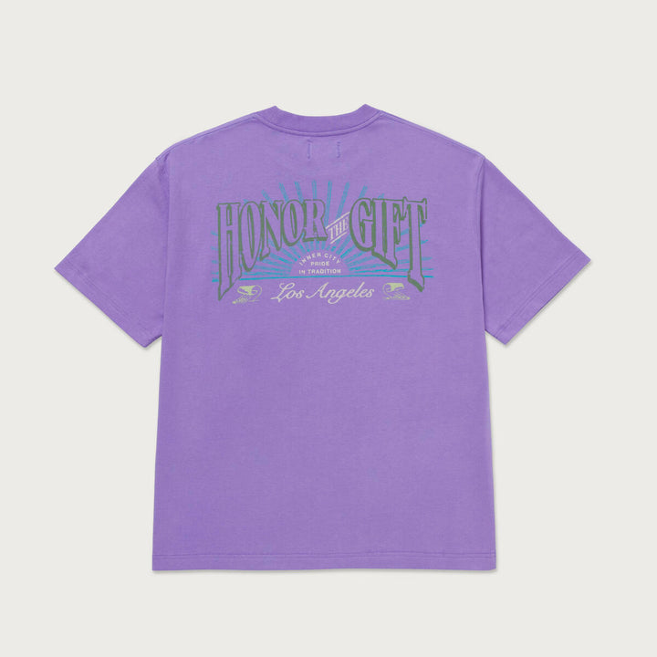 Honor The Gift HTG Cigar Label SS Tee - Purple