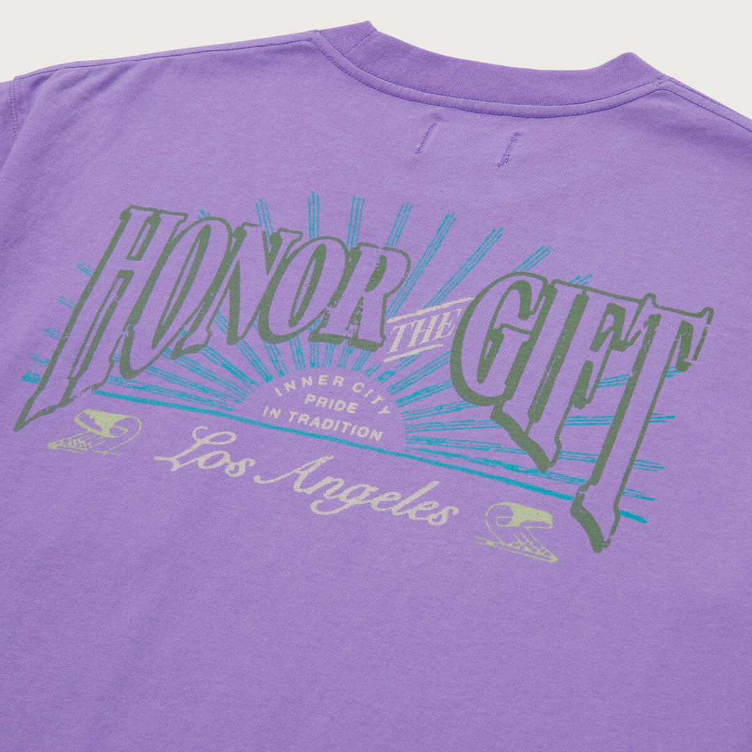 Honor The Gift HTG Cigar Label SS Tee - Purple