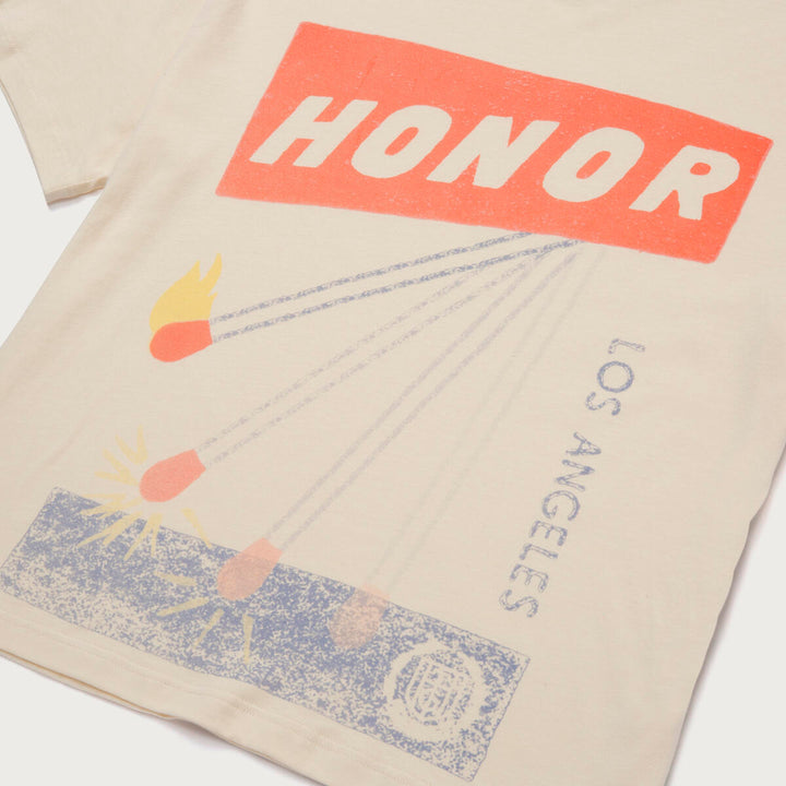 Honor The Gift Match Box SS Tee - White