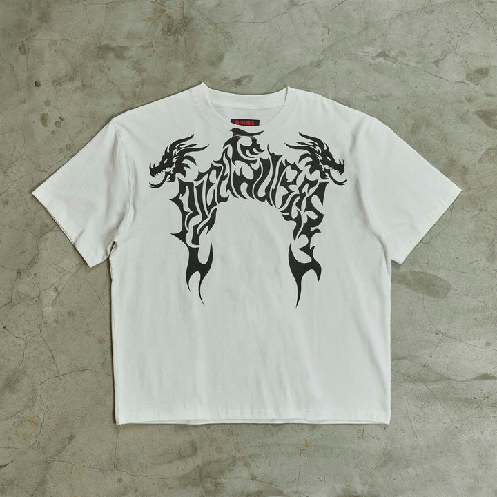 PLEASURES DRAGON HEAVYWEIGHT SHIRT - WHITE