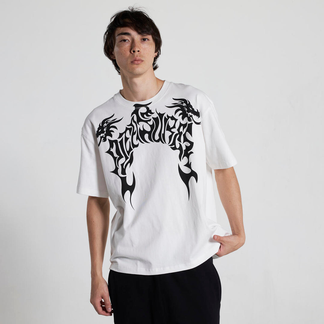 PLEASURES DRAGON HEAVYWEIGHT SHIRT - WHITE