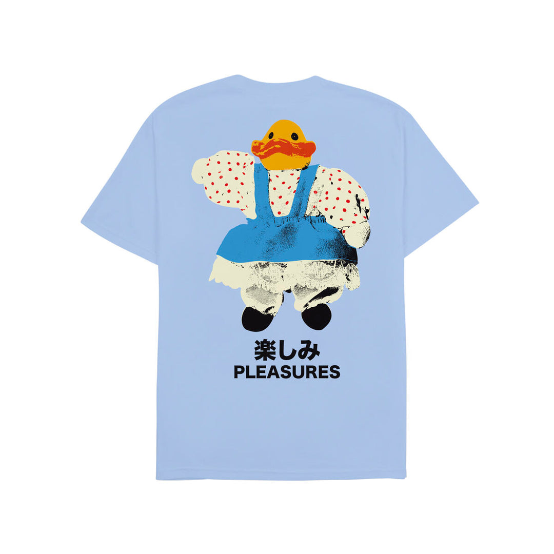 PLEASURES DUCK T-SHIRT - POWDER BLUE