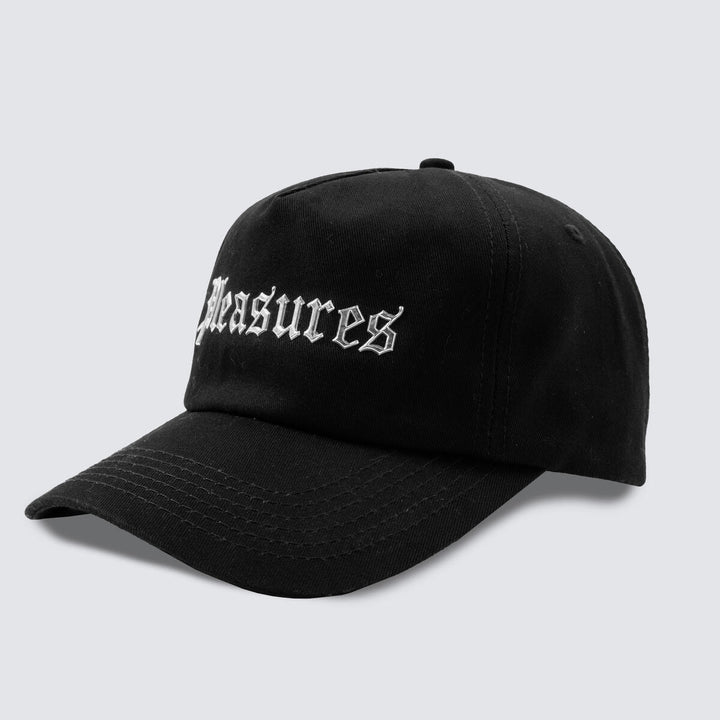 PLEASURES CHROME SNAPBACK - BLACK