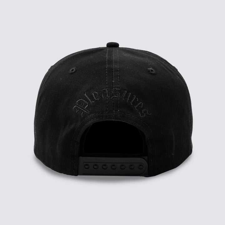 PLEASURES CHROME SNAPBACK - BLACK