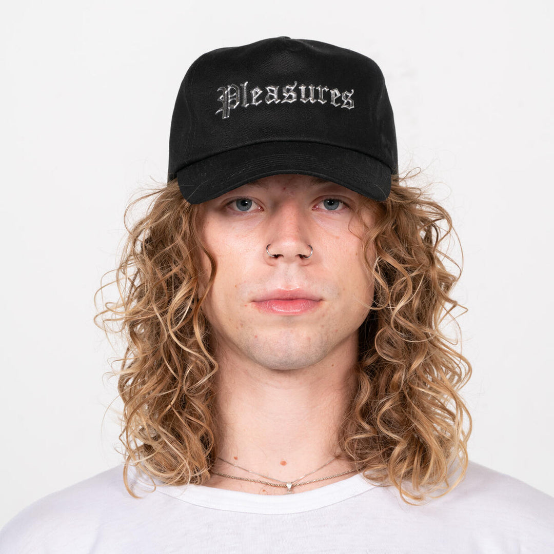 PLEASURES CHROME SNAPBACK - BLACK