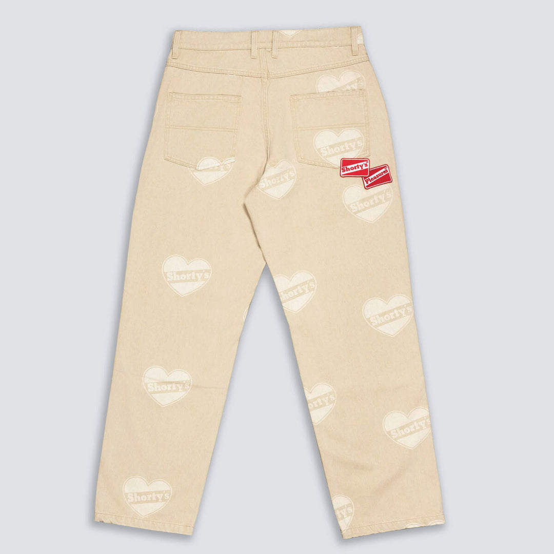 PLEASURES HEART ULTRA WORK PANTS - BEIGE