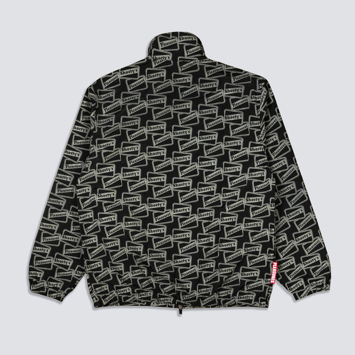 PLEASURES REFLECTIVE TRACK JACKET - BLACK