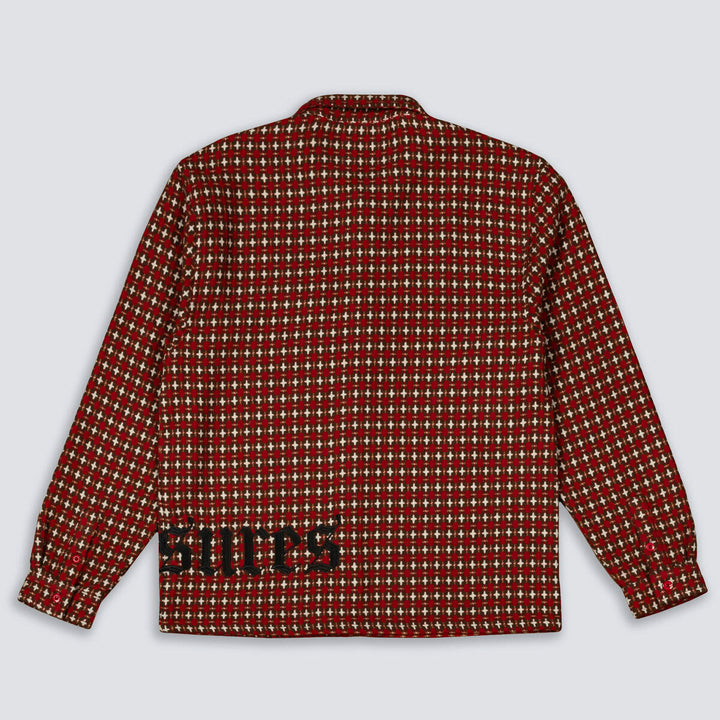 PLEASURES CROSS WORK SHIRT - RED