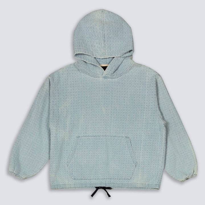 PLEASURES EXPAND PONCHO HOODIE - BLUE