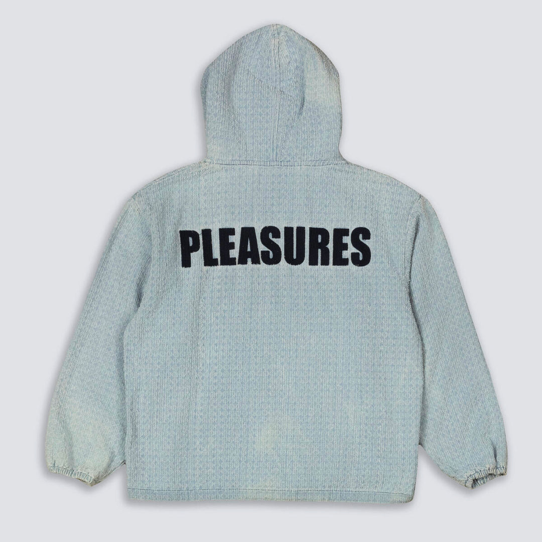 PLEASURES EXPAND PONCHO HOODIE - BLUE