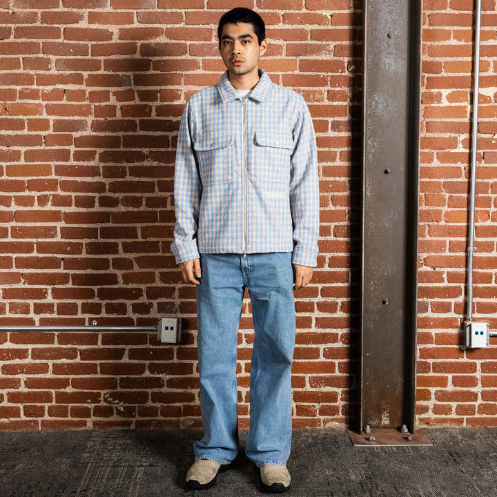 PLEASURES FOLKLORE WORK JACKET - POWDER BLUE