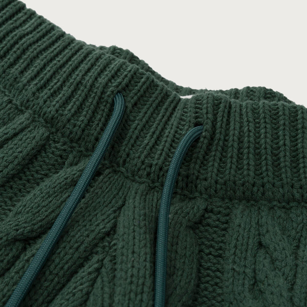 Honor The Gift Cable Knit Leisure Pant - Green