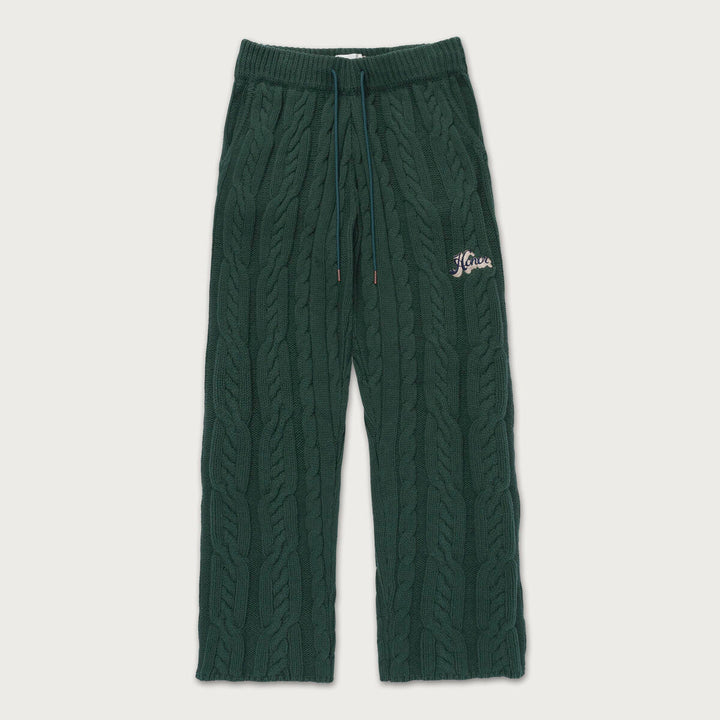 Honor The Gift Cable Knit Leisure Pant - Green