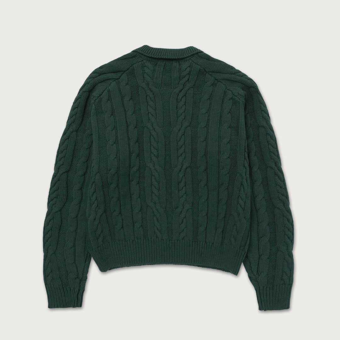 Honor The Gift Cable Zip Leisure Henley - Green