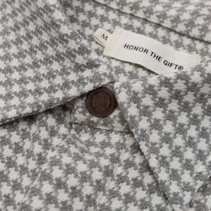 Honor The Gift Houndstooth HTG Shirt - Bone