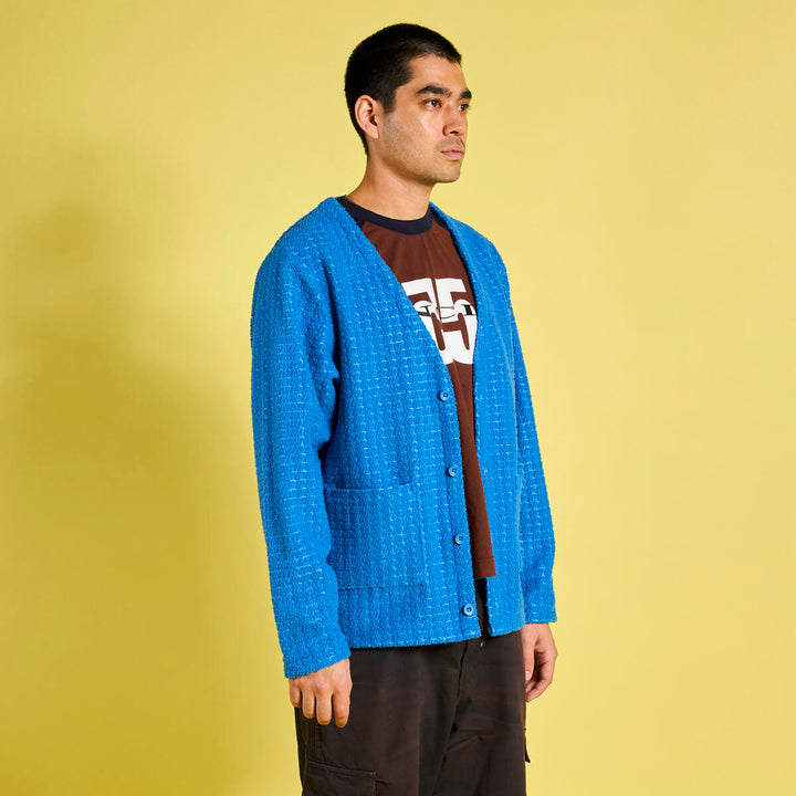 PLEASURES BOREDOM CARDIGAN - BLUE