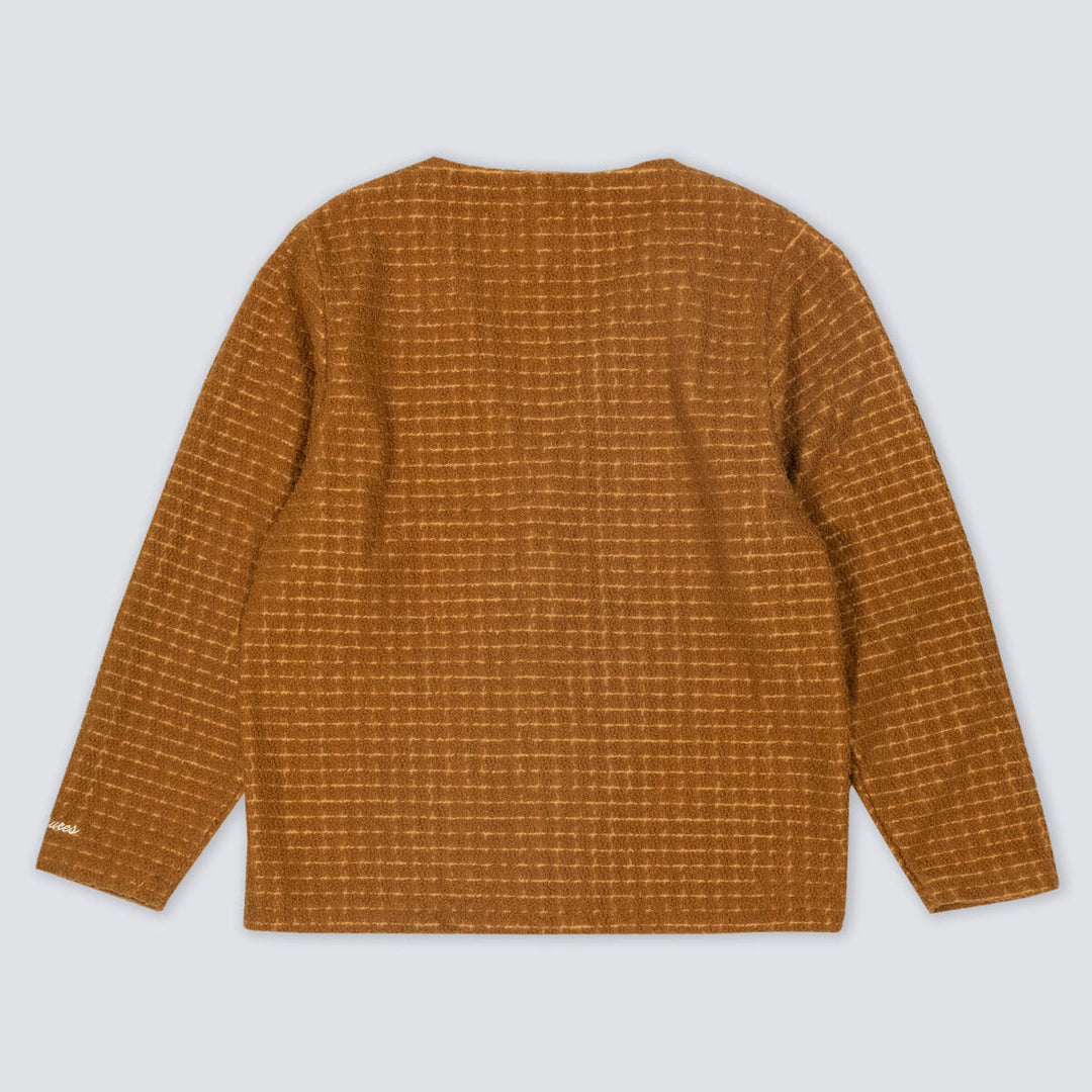 PLEASURES BOREDOM CARDIGAN - BROWN