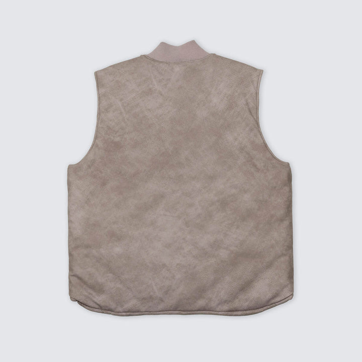 PLEASURES HORNS REVERSIBLE VEST - MAUVE