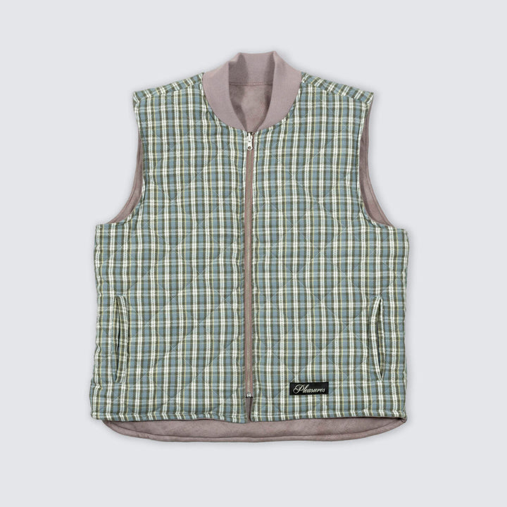 PLEASURES HORNS REVERSIBLE VEST - MAUVE