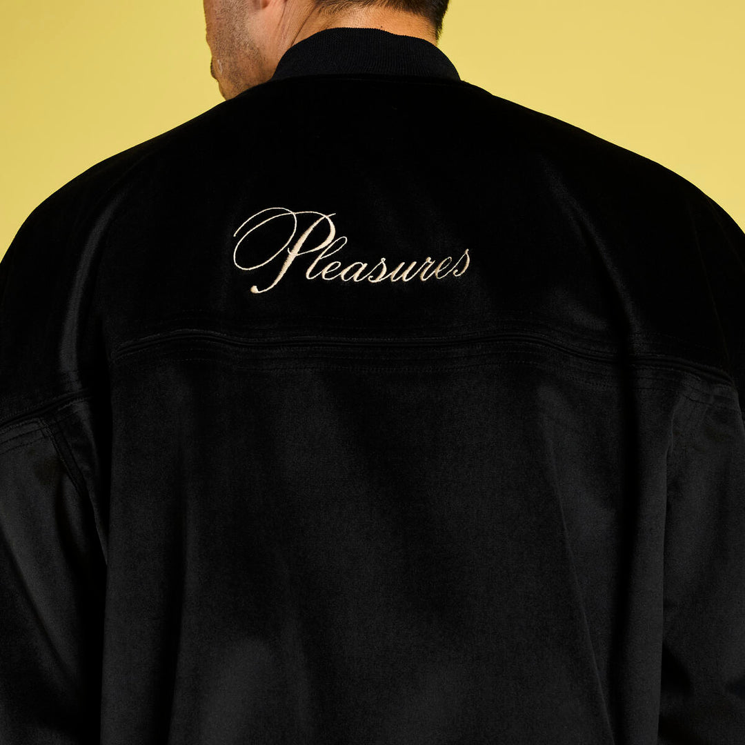 PLEASURES UNQUOTE VELOUR JACKET - BLACK