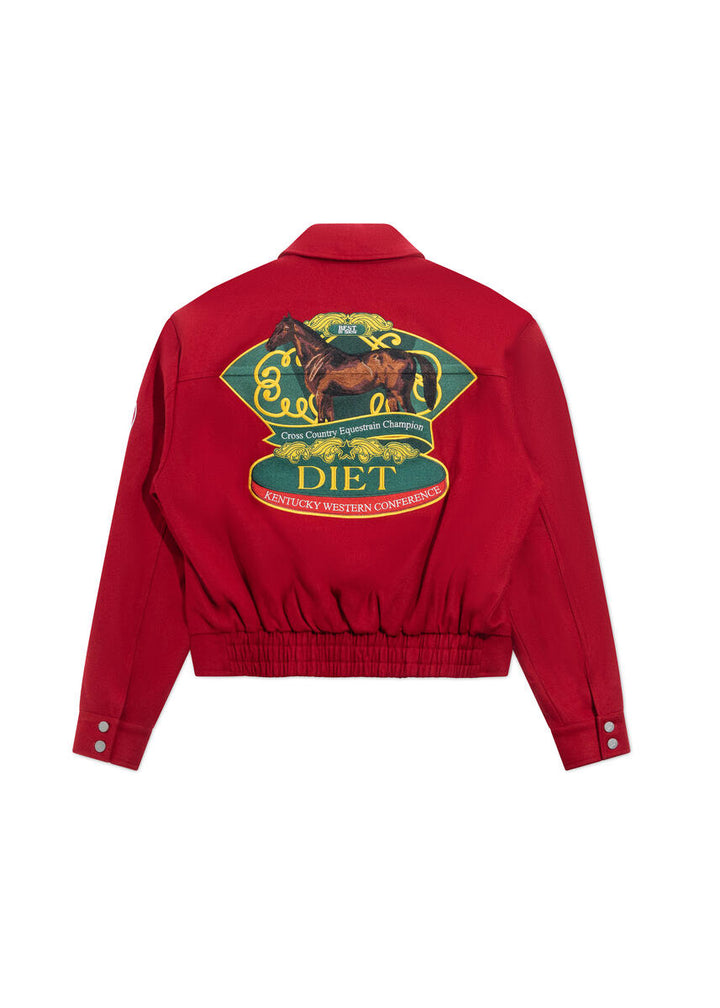 Diet Starts Monday Wool Equestrian Jacket - Red