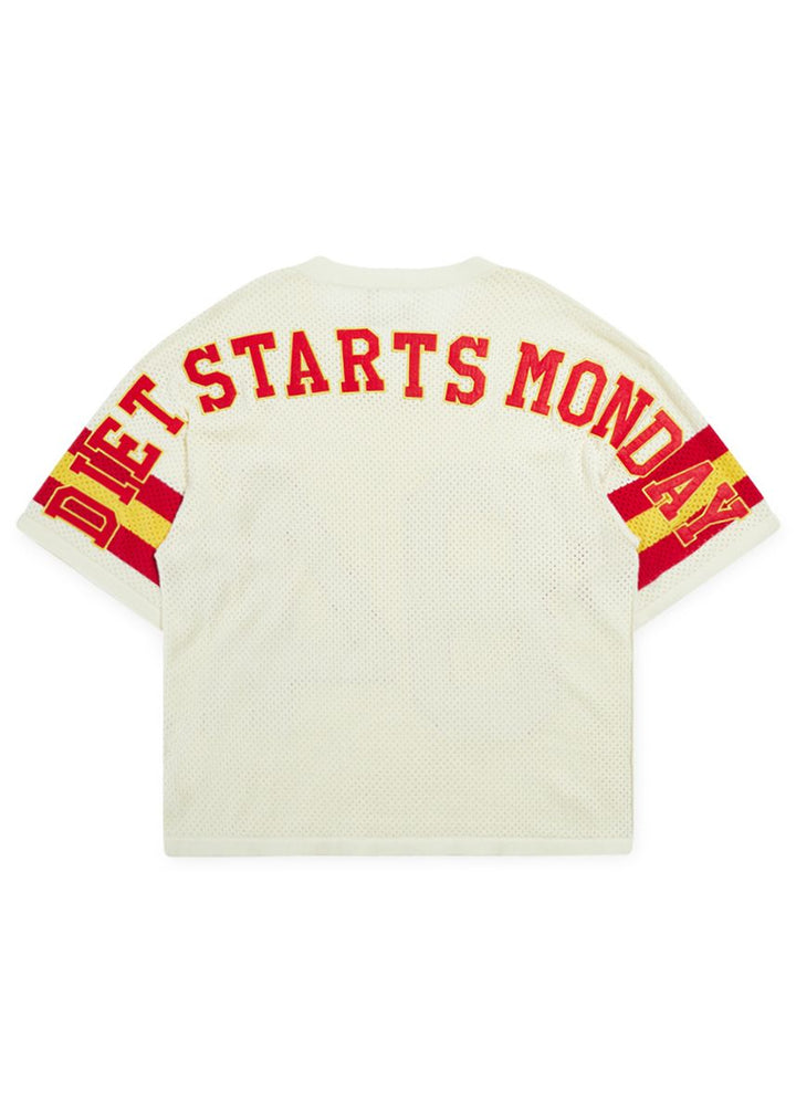 Diet Starts Monday Knit Mesh Jersey - Cream