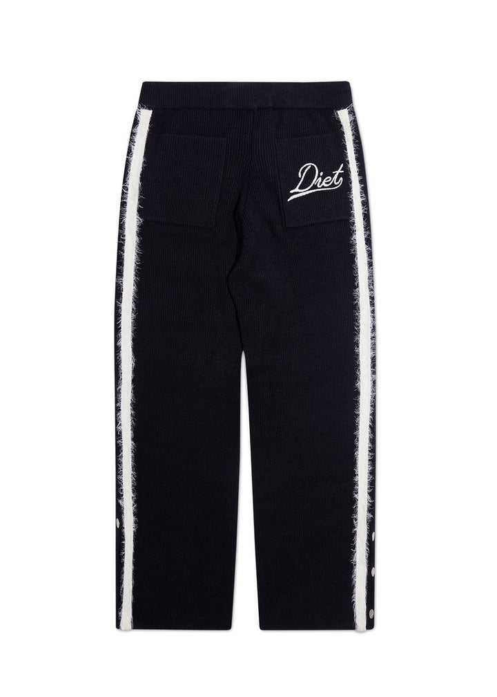 Diet Starts Monday Waffle Knit Pant - Black/White