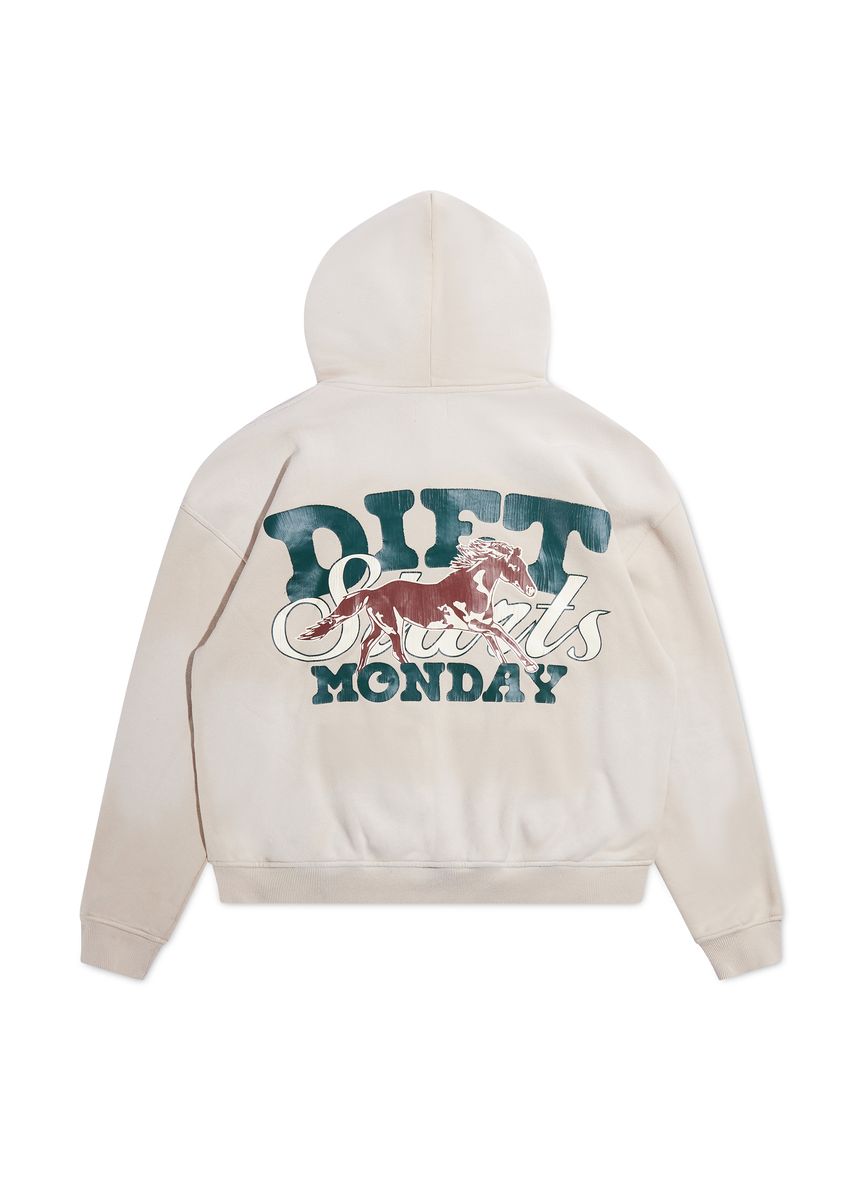 Diet Starts Monday Fleece Stable Hoodie - Beige