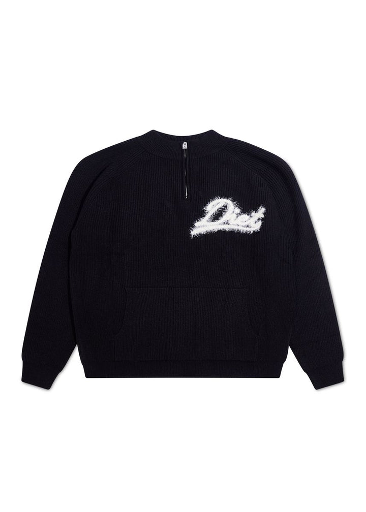 Diet Starts Monday Waffle Knit Pullover - Black/White