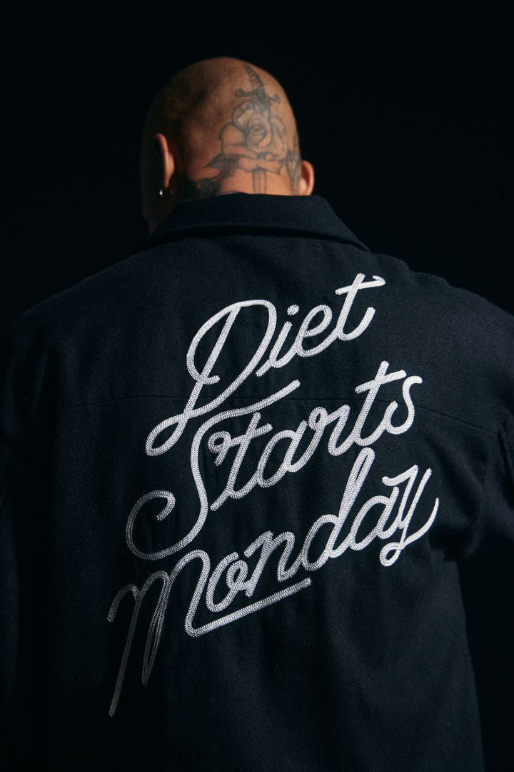 Diet Starts Monday Wool Trouble Jacket - Black