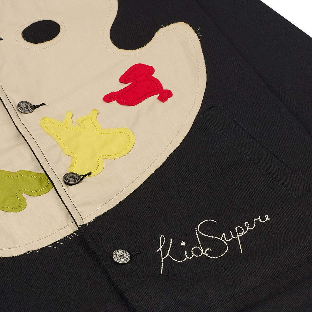 KidSuper Studios Paint Palette Twill Jacket - Black