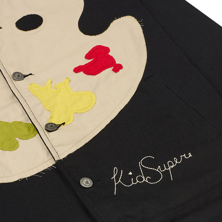 KidSuper Studios Paint Palette Twill Jacket - Black