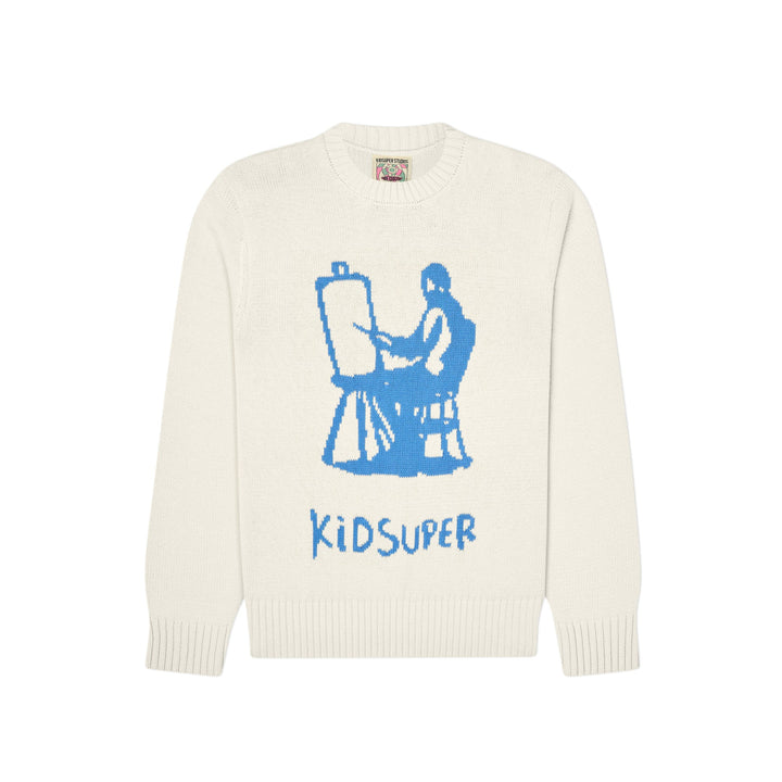 KidSuper Studios Painter Graphic Sweater - Natural