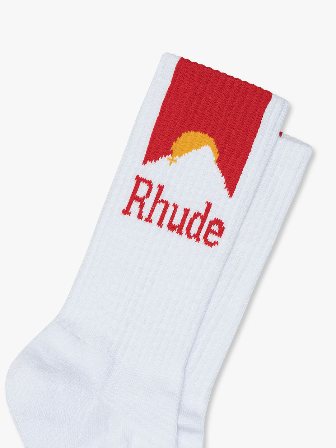 Rhude Moonlight Sport Socks - White/Red