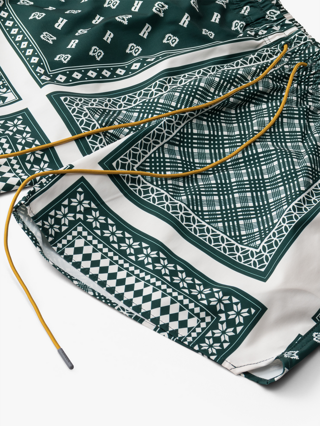 Rhude Bandana Swim Trunks - Forest Green