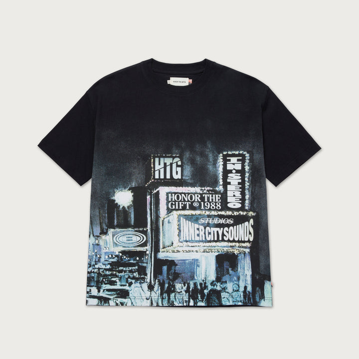 Honor The Gift City Lights Tee - Black