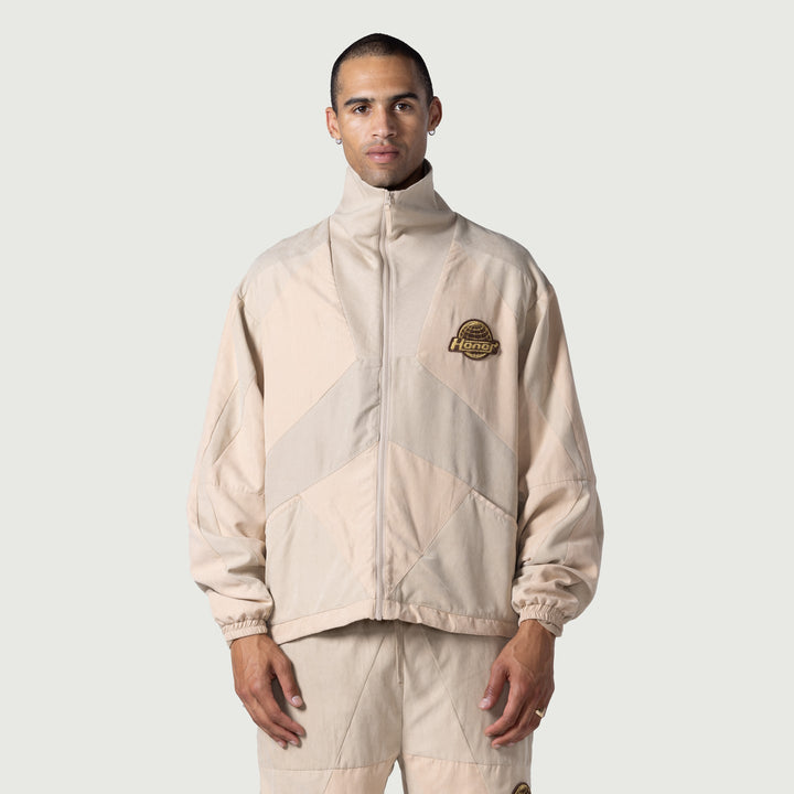 Honor The Gift Color Block Full Zip - Tan