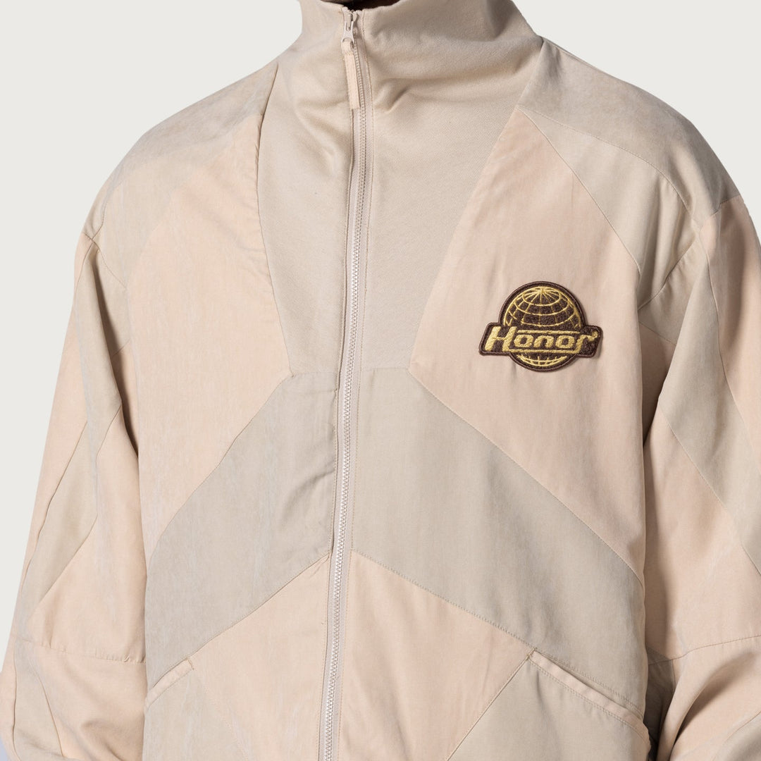 Honor The Gift Color Block Full Zip - Tan