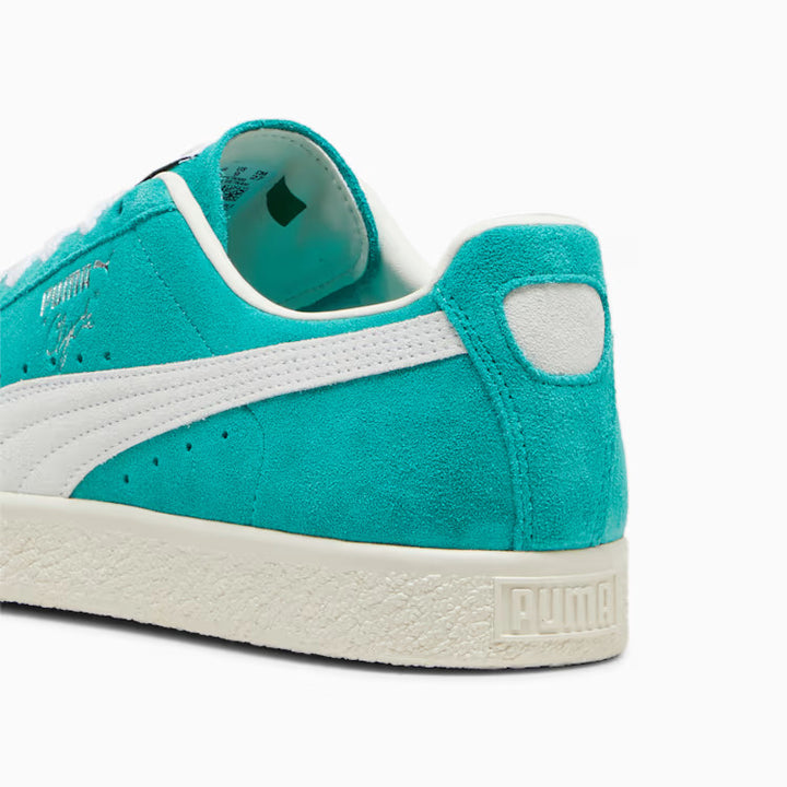 Puma Clyde OG Sneakers - Spectra Green-Frosted Ivory-PUMA White