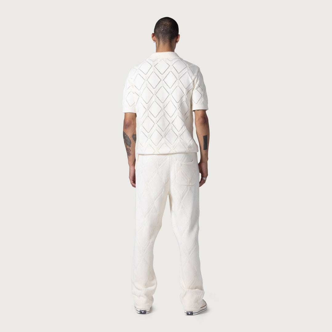 Honor The Gift Diamond Knit Pant - Cream