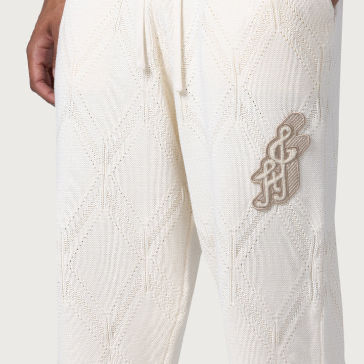 Honor The Gift Diamond Knit Pant - Cream