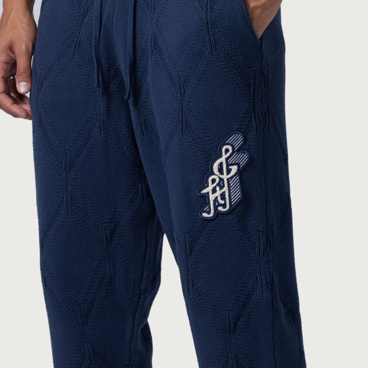 Honor The Gift Diamond Knit Pant - Navy