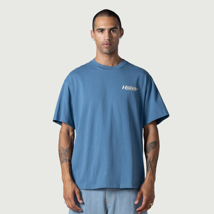 Honor The Gift Honor Globe Logo Tee - Blue