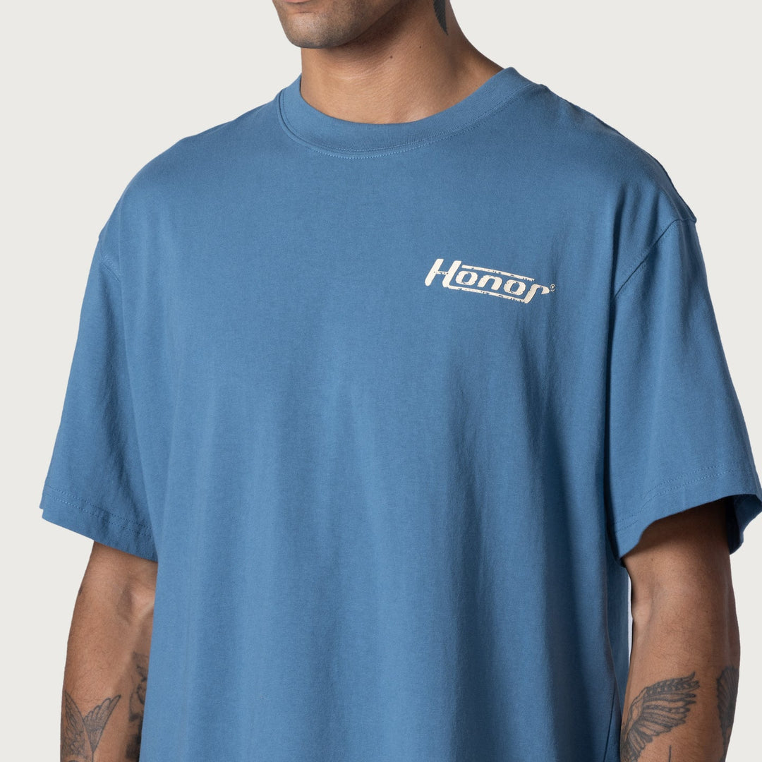 Honor The Gift Honor Globe Logo Tee - Blue