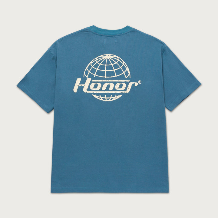 Honor The Gift Honor Globe Logo Tee - Blue