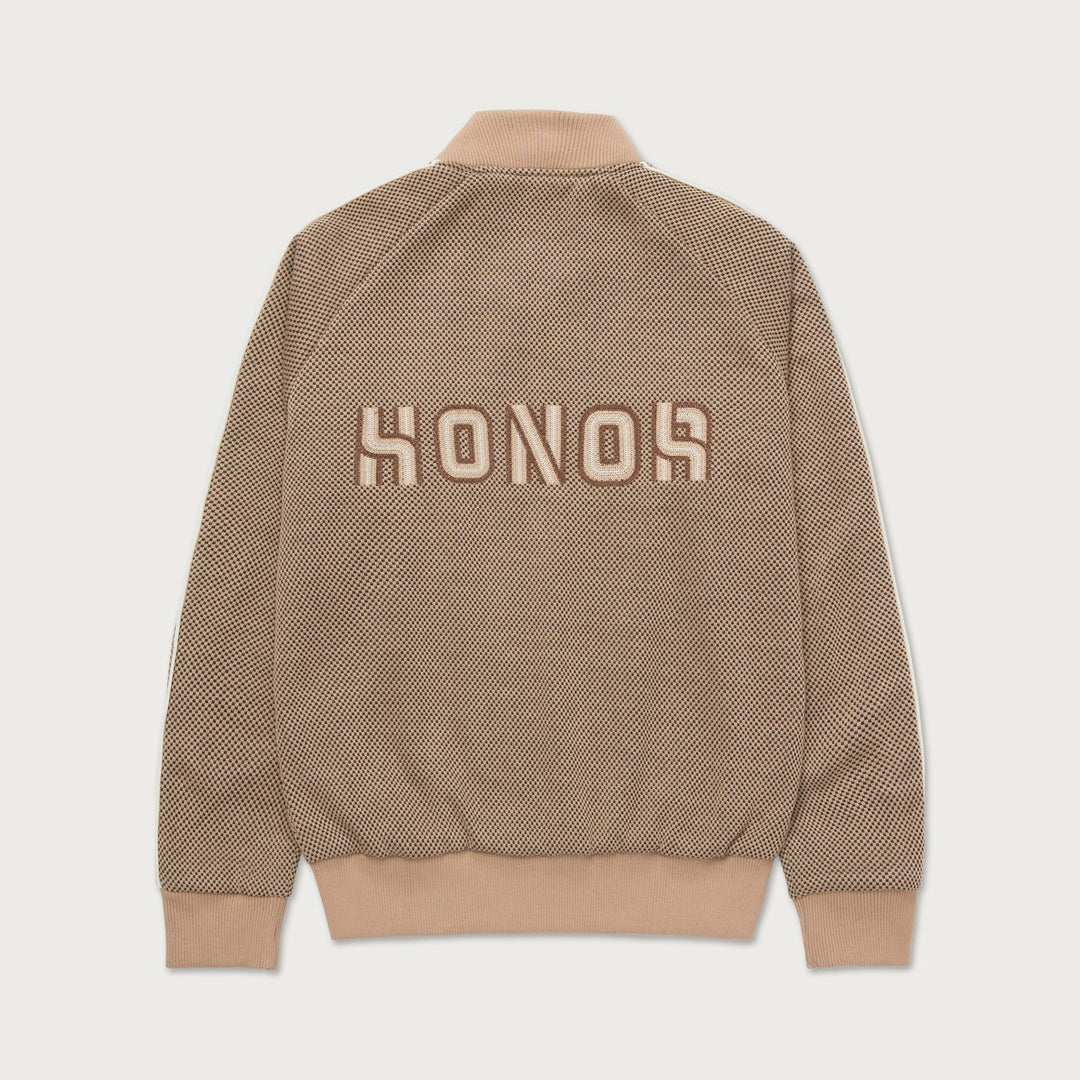 Honor The Gift Novelty Knit Track Jacket - Brown