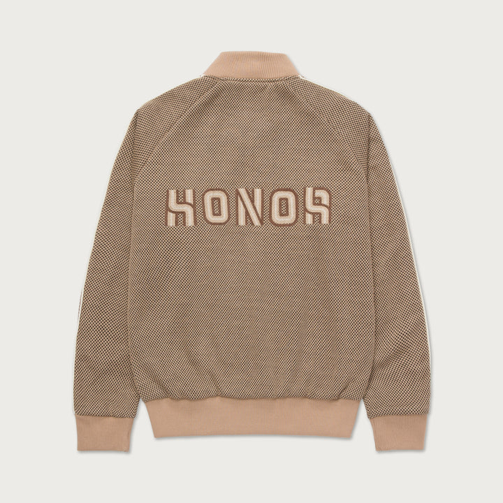 Honor The Gift Novelty Knit Track Jacket - Brown