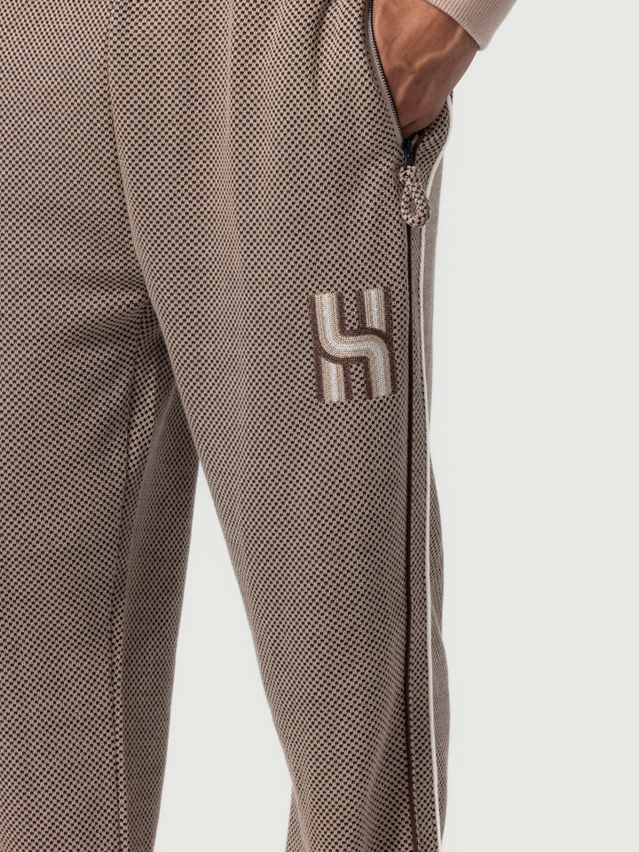 Honor The Gift Novelty Knit Track Pant - Brown